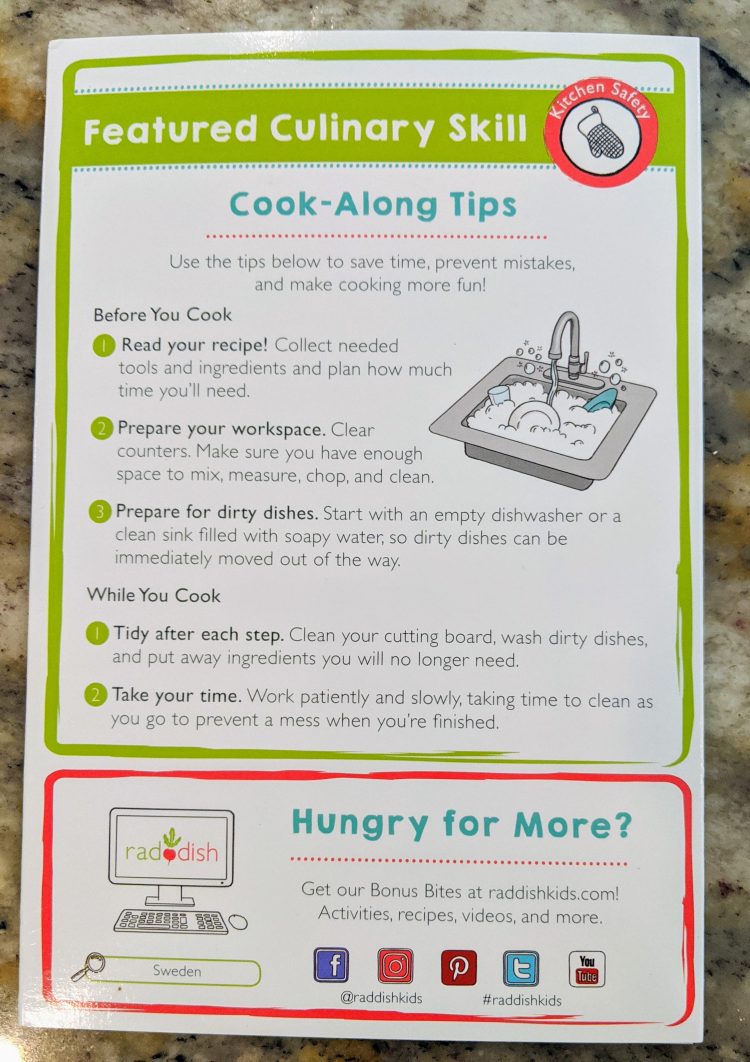 Teach kids to cook raddish kids culinary skill recipe page
