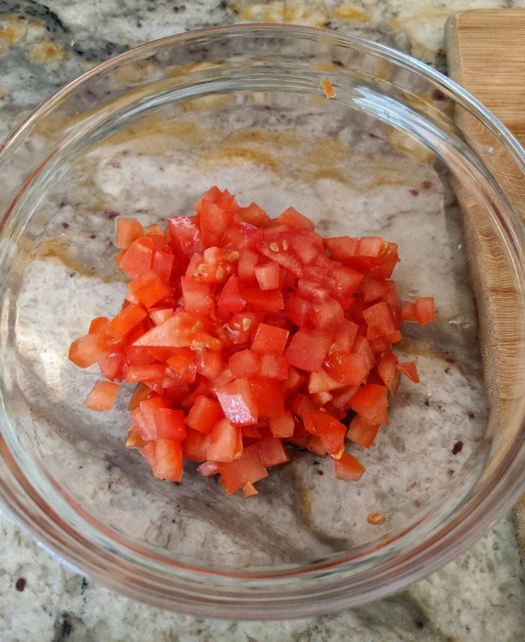 finely chopped tomatoes for easy to make salsa