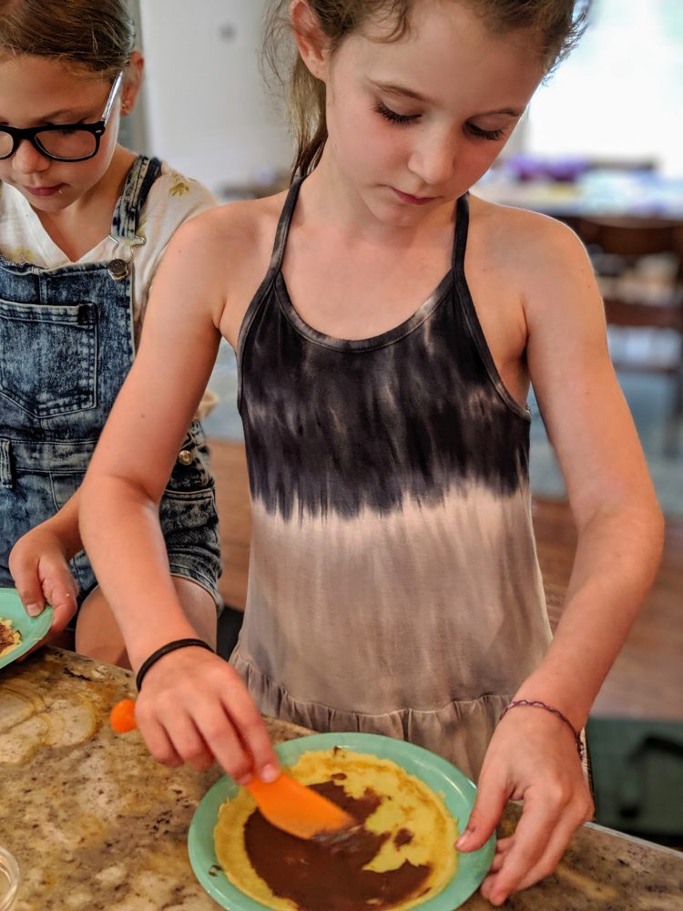 teach kids to cook crepes
