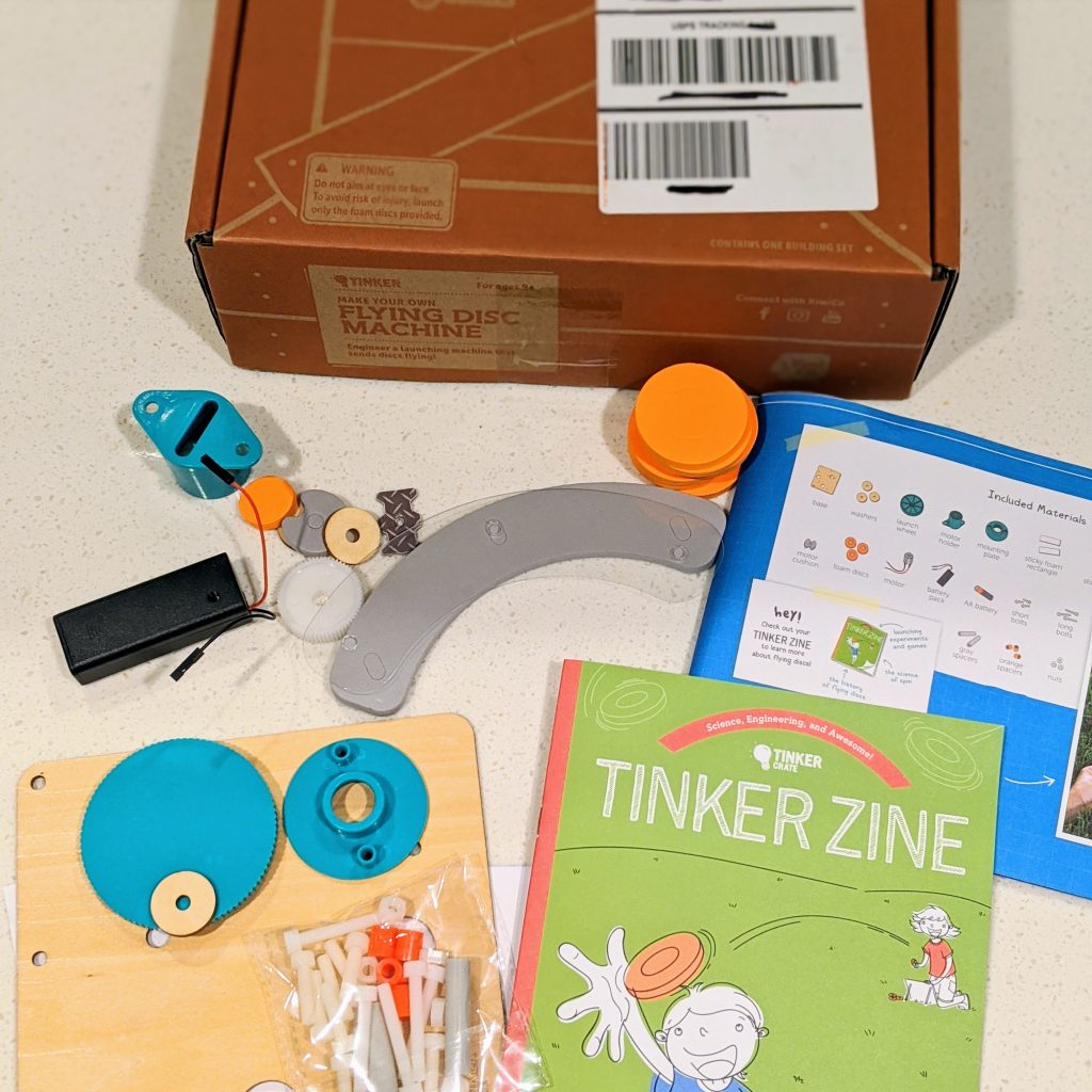 Kiwi Crate educational activities for kids Tinker Crate project
